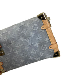 Louis Vuitton Side Trunk MM - Monogram Jacquard Denim (Washed Grey) - Gold Hardware