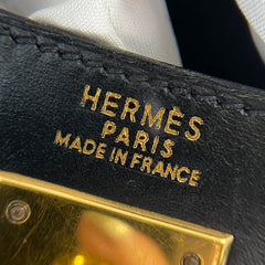 Enduring Icon: Hermès Kelly 32 in Black Box Leather with Gold Hardware