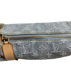 Louis Vuitton Side Trunk MM - Monogram Jacquard Denim (Washed Grey) - Gold Hardware