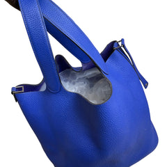 Hermès Picotin 26 in Electric Blue with Silver Hardware