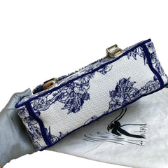 Dior Camp Small Blue Embroidered Crossbody Bag