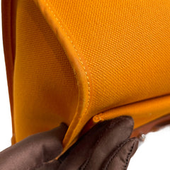 Hermès Herbag 31 in Orange with Silver Hardware