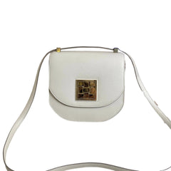 Hermès Mini Mosaic in Milk White with Gold Hardware