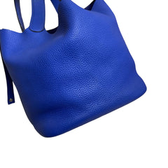 Hermès Picotin 26 in Electric Blue with Silver Hardware