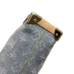 Louis Vuitton Side Trunk MM - Monogram Jacquard Denim (Washed Grey) - Gold Hardware