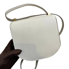 Hermès Mini Mosaic in Milk White with Gold Hardware