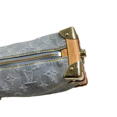 Louis Vuitton Side Trunk MM - Monogram Jacquard Denim (Washed Grey) - Gold Hardware