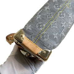 Louis Vuitton Side Trunk MM - Monogram Jacquard Denim (Washed Grey) - Gold Hardware