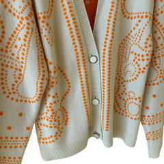 Hermès Colorblock Knit Cardigan Size 36
